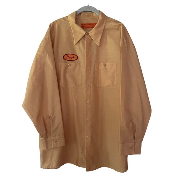 Barrel O Fun Snacks Shirt XXL Mustard Yellow Floyd Work Gear Streetwear Logo Ad - Picture 2 of 8